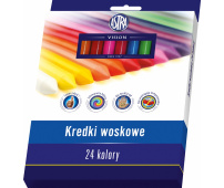 ASTRA Kredki woskowe 24 kolory Vision