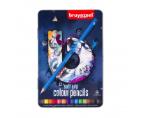 BRUYNZEEL KREDKI COLOR PENCIL SOFT GRIP 12 KOL DARK