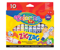 COLORINO Flamastry ZIG ZAG 10 kolorów