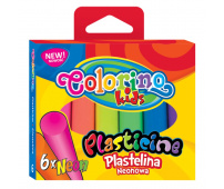 COLORINO Plastelina neonowa 6 kolorów