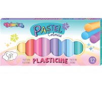 COLORINO Plastelina pastelowa 12 kolorów