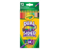 CRAYOLA Kredki ołówkowe dwustronne 12/24 kolory