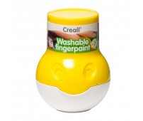 CREALL FINGERPAINT - Spieralna farba do malowania palcami 500 ml - żółta