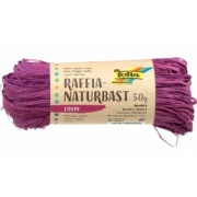 FOLIA rafia naturalna 50g KARMINOWA