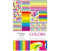 HAPPY COLOR Blok z motywami Colors A4, 15 ark.