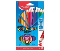 MAPED COLORPEPS STRONG JUMBO KREDKI OŁÓWKOWE 12 KOL.