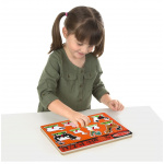 MELISSA&DOUG Drewniane puzzle dźwiękowe FARMA