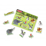 MELISSA & DOUG Drewniane puzzle dźwiękowe ZOO