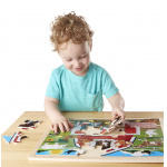 MELISSA & DOUG DREWNIANE PUZZLE FARMA 24 EL.