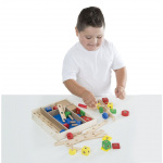 MELISSA & DOUG Drewniany zestaw konstrukcyjny w skrzynce