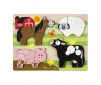 MELISSA & DOUG Duże puzzle drewniane FARMA