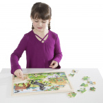 MELISSA & DOUG PUZZLE DREWNIANE - KONIE 48 ELEM.