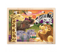 MELISSA & DOUG PUZZLE DREWNIANE - AFRYKA 24 EL.