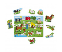 MELISSA & DOUG PUZZLE DŹWIĘKOWE - FARMA MC DONALDA