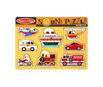 MELISSA & DOUG PUZZLE DŹWIĘKOWE POJAZDY