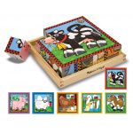 MELISSA & DOUG Puzzle sześcienne - Farma