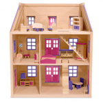 MELISSA & DOUG Drewniana Willa dla Lalek + mebelki