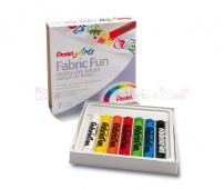 PENTEL FABRIC FUN - pastele do tkanin 7 kol.