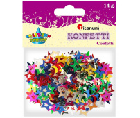 TITANUM CONFETTI GWIAZDKI 14 G 7X7 MM